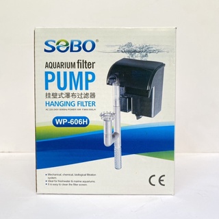 Máy lọc thác hồ cá sobo wp 606h - bộ lọc treo dành cho hồ cá mini 30-40cm