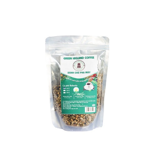 Cà phê rang nguyên hạt Robusta, Arabica sạch 500gr và 1kg Tây Nguyên Xanh ocop Kon Tum | BigBuy360 - bigbuy360.vn