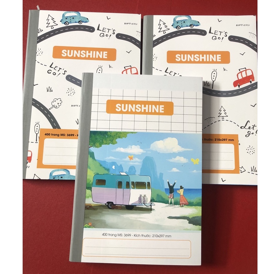 Sổ may gáy Sunshine A4 HẢI TIẾN 400 trang cao cấp