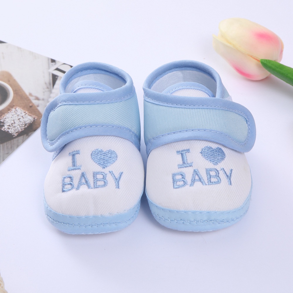 Giày thể thao đế mềm thêu họa tiết hoạt hình dễ thương cho bé sơ sinh