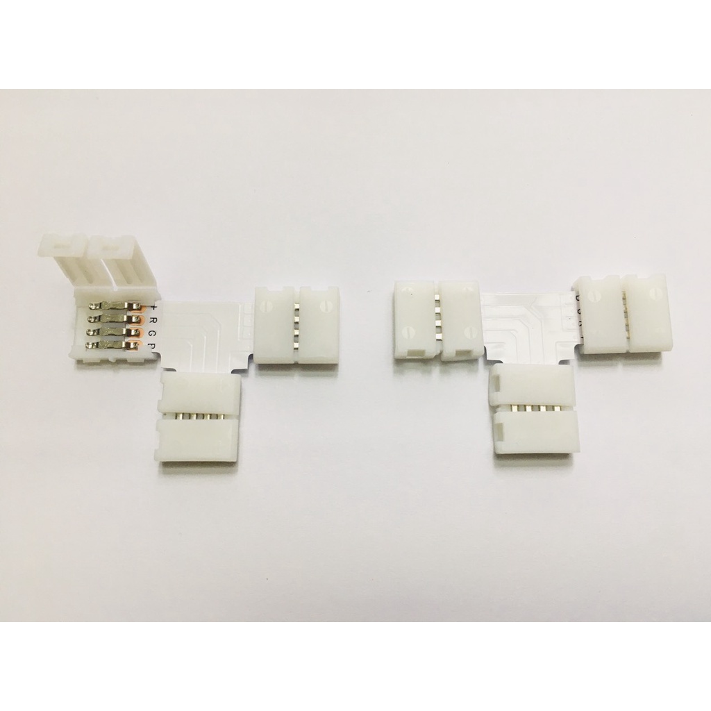 Đầu nối Led chữ L, chữ T cho Led dây RGB 4P 10mm