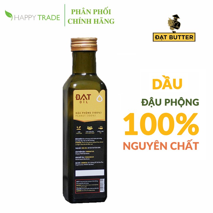 [Mã BMBAU50 giảm 7% đơn 99K] Dầu đậu phộng nguyên chất Đạt Oil 250ml