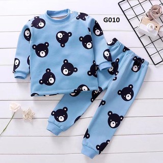 Bộ quần áo nỉ bông ấm áp cho bé từ 9 - 16kg - HT108