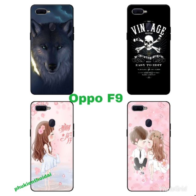 Ốp lưng Oppo F9 FREESHIP Từ 50k dẻo TPU viền đen in 3D cao cấp