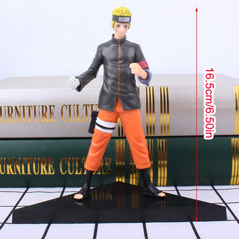 Mô Hình Đồ Chơi Nhân Vật Anime Naruto Hokage Kakashi Sasuke Bằng Pvc Để Bàn Trang Trí