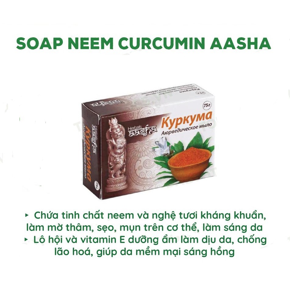 Soap, xà bông Nghệ Ấn Độ giúp cải thiện da dầu mụn