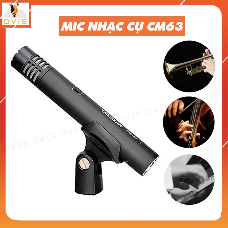 Micro Condenser 48v Thu Âm Cho Nhạc Cụ | Takstar CM-63