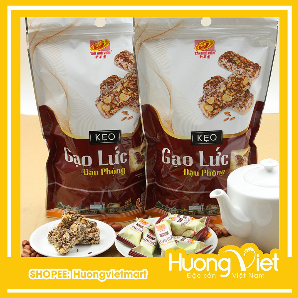 Kẹo gạo lức đậu phộng Tân Huê Viên 200g luca333