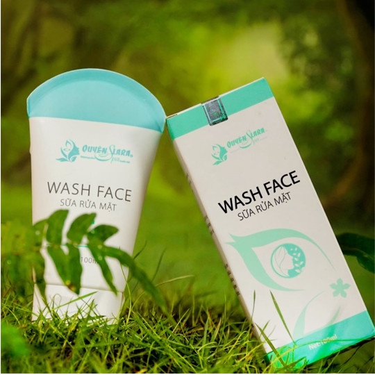 Sữa Rửa Mặt Wash Face QUYÊN LARA Dịu Nhẹ Giúp Loại Bỏ Bã Nhờn,Bụi Bẩn,Tẩy Da Chết Giúp Da Tươi Sáng Hơn 100ml