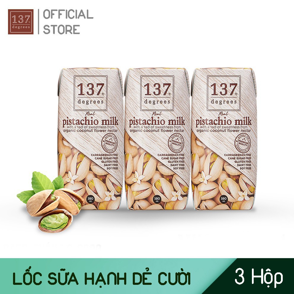 Combo 4 Lốc Sữa Hạt 137 Degrees Thái Lan - 12 Hộp 180ml (Hết Vỏ Thùng)