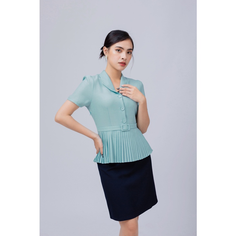 ÁO PEPLUM XẾP LY 5674