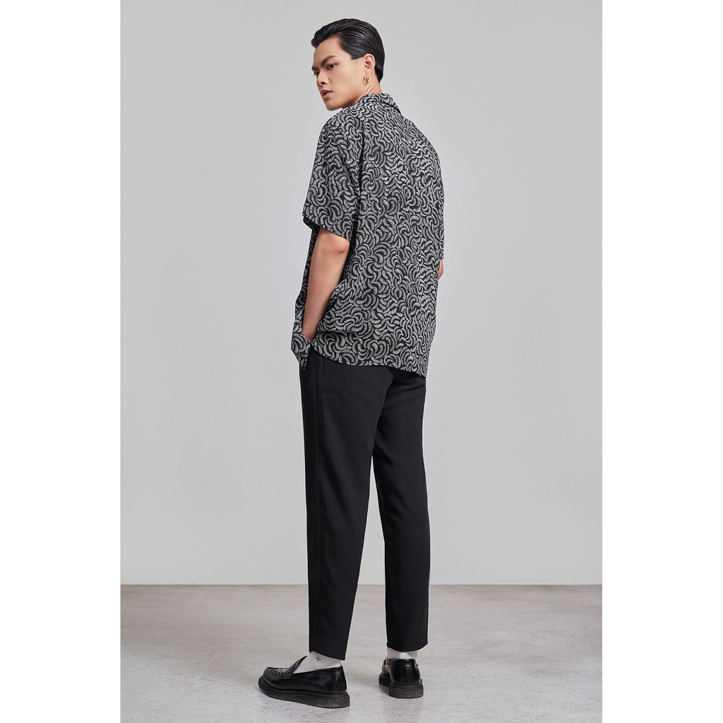 Áo Sơ Mi Ngắn Tay Nam Họa Tiết HIGHWAY MENSWEAR Paper Fan Cuban Shirt | BigBuy360 - bigbuy360.vn