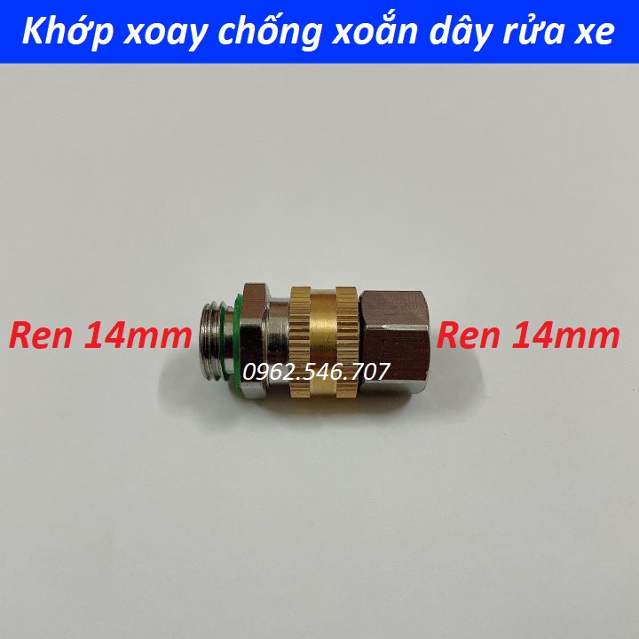 Khớp nối nhanh - Khớp xoay chống xoắn dây phun xịt rửa xe