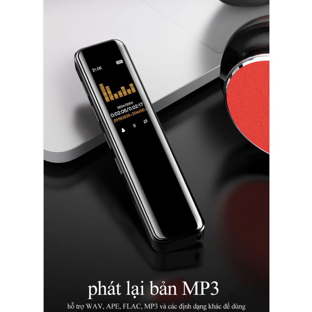 Máy ghi âm giảm nhiễu màn hình IPS HD cao cấp | BigBuy360 - bigbuy360.vn