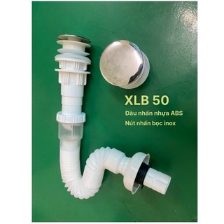 Xả lavabo ruột gà chống hôi , Đầu nhấn bằng inox 304 xịn- Hàng VN chất lượng cao