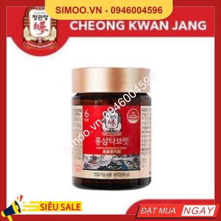 Viên Hồng Sâm KGC Powder Tablet - Viên Sâm Hàn Quốc 6 Năm Tuổi (500mg x 180 viên)