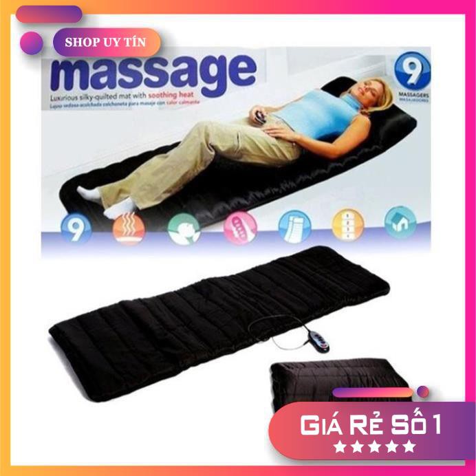 NỆM MASSAGE TOÀN THÂN 9 BI REVERSIBILE - Đệm ghế matxa toàn thân 9 bi