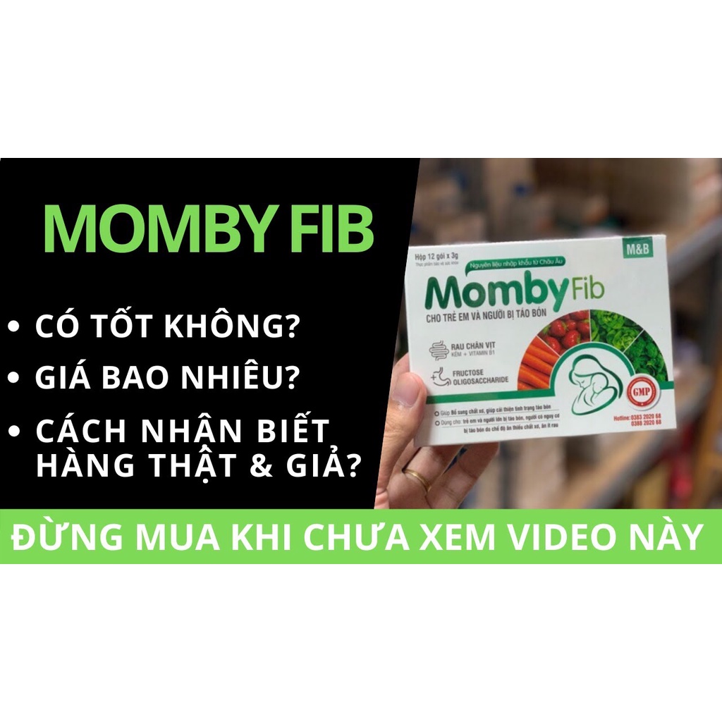 Cốm vi sinh Momby Fib Xanh nhuận tràng giúp bé tiêu hoá tốt, bổ sung chất xơ và vitamin cho bé, men vi sinh