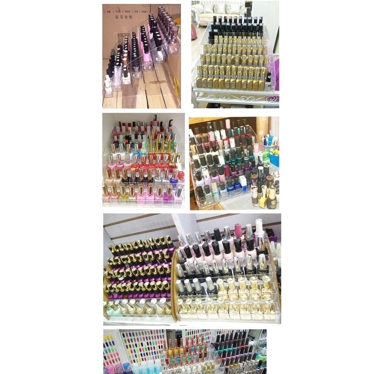 Kệ đựng sơn móng tay hoặc phụ kiên bằng mica dày dặn 7 Tầng