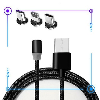 Cáp Sạc Hít Nam Châm 3 Đầu ( lighnting , type-c, micro-usb)