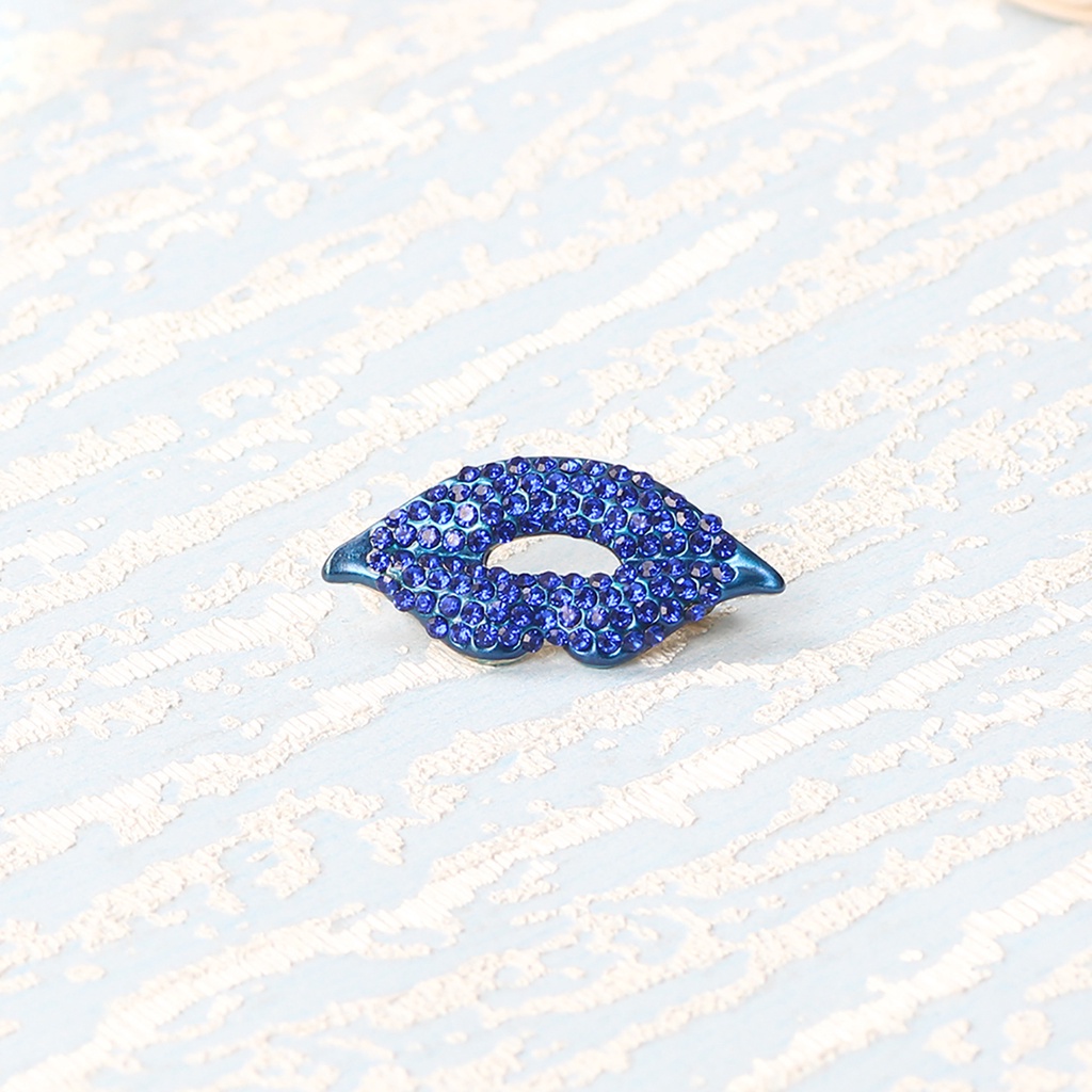 Ghim Cài Áo Hình Đôi Môi Đính Đá 2022 Thời Trang Cho Nữ