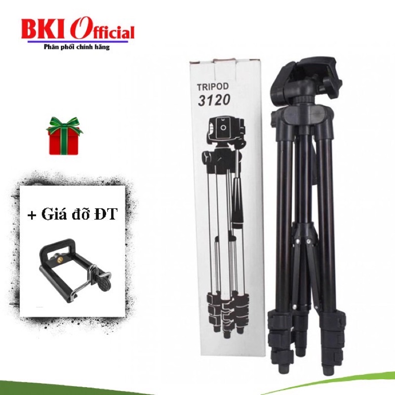 GẬY 3 CHÂN QUAY TIKTOK CHỤP ẢNH,GIÁ ĐỠ ĐIỆN THOẠI LIVETREAM, TRIPOD 3120 CHỤP ẢNH