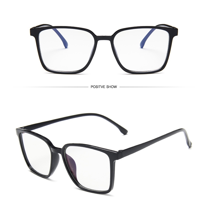 Gọng kính cận nam nữ nhựa dẻo siêu bền, vuông to