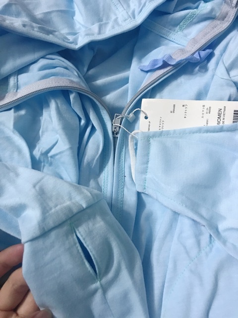 Áo khoác cotton kèm khẩu trang (chất mát mịn) | BigBuy360 - bigbuy360.vn