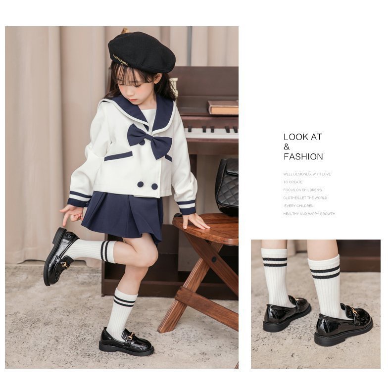 Giày Búp Bê Da Đế Mềm Phong Cách retro Xinh Xắn Cho Bé Gái