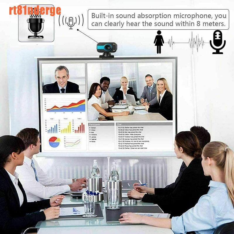 Webcam gắn máy tính độ phân giải HD kết nối cổng USB có mic cho PC laptop