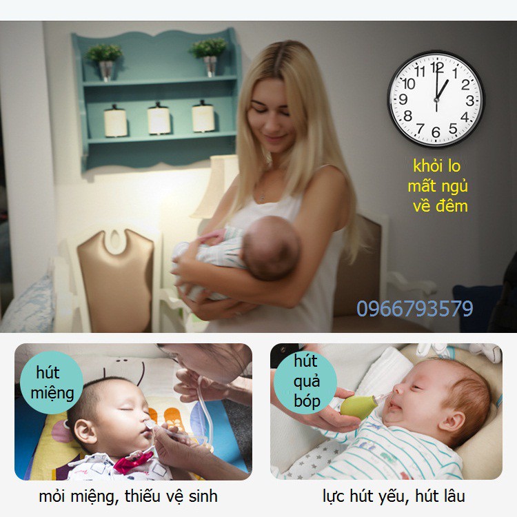 Máy hút mũi cao cấp Baby futur- Hút mụn đầu đen và massage da mặt