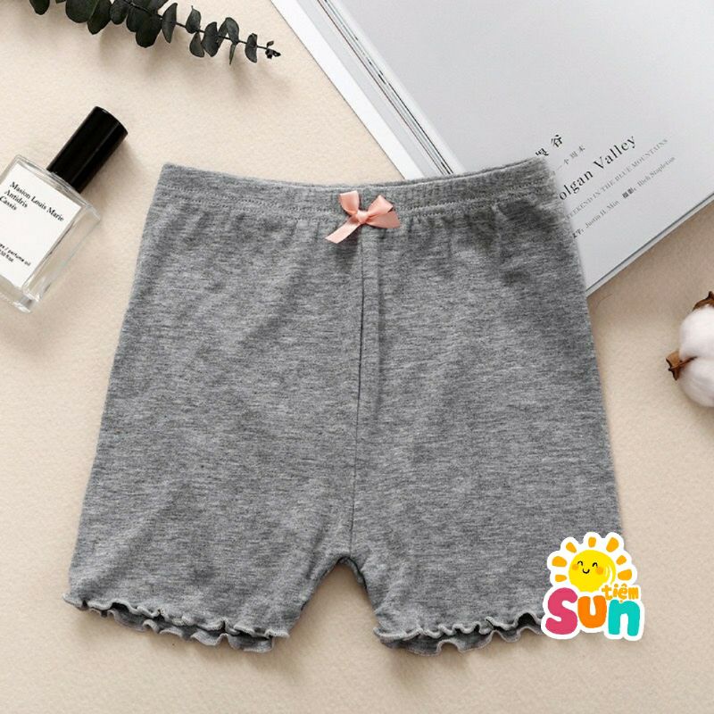 Set 4 quần mix màu  Quần chíp đùi cho bé gái size 10-28kg  Cotton mềm mịn mát, co giãn tốt