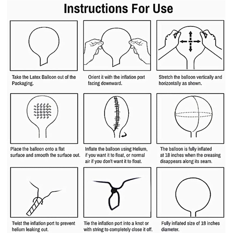 Bong Bóng Bay Bobo Kích Thước 5 inch 36 inch Phối Tua Rua Dùng Trang Trí Tiệc Cưới/Phòng Ngủ