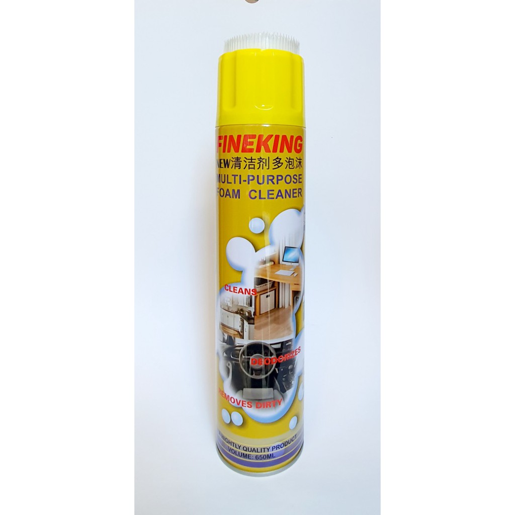 Chai vệ sinh ghế da, vải nỉ cho ô tô FINEKING 650ml