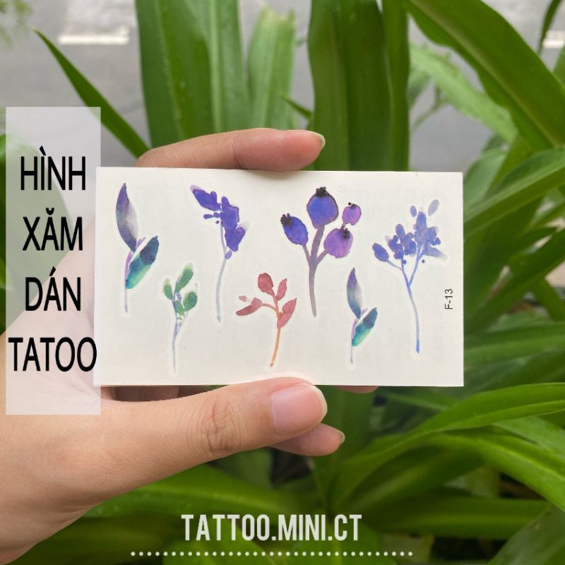 Hình xăm màu galaxy f13. Xăm dán tatoo mini tạm thời, size &lt;10x6cm