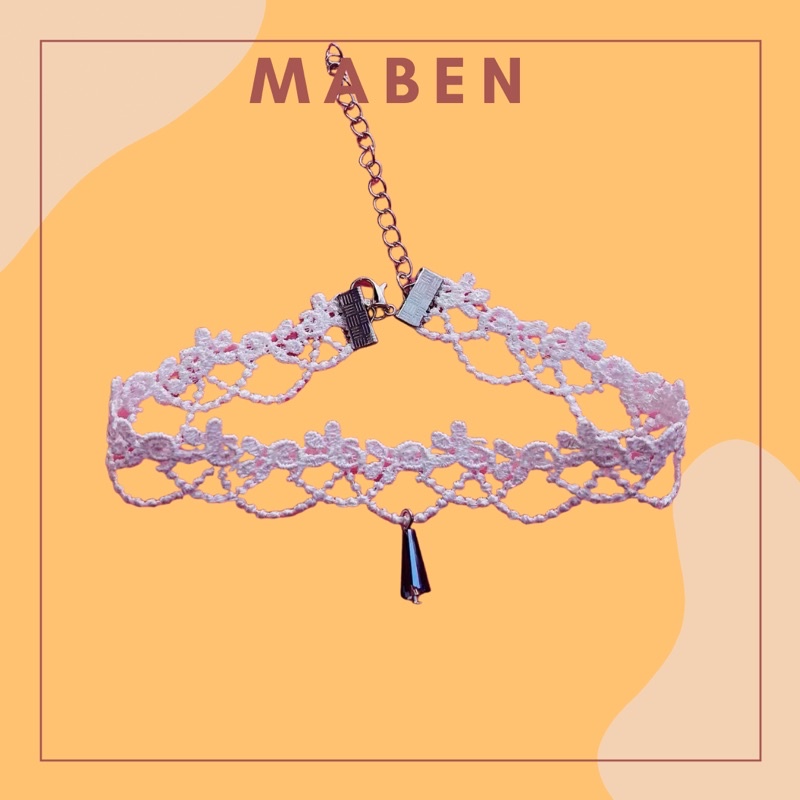 Vòng cổ ren thời trang nữ xinh - Maben