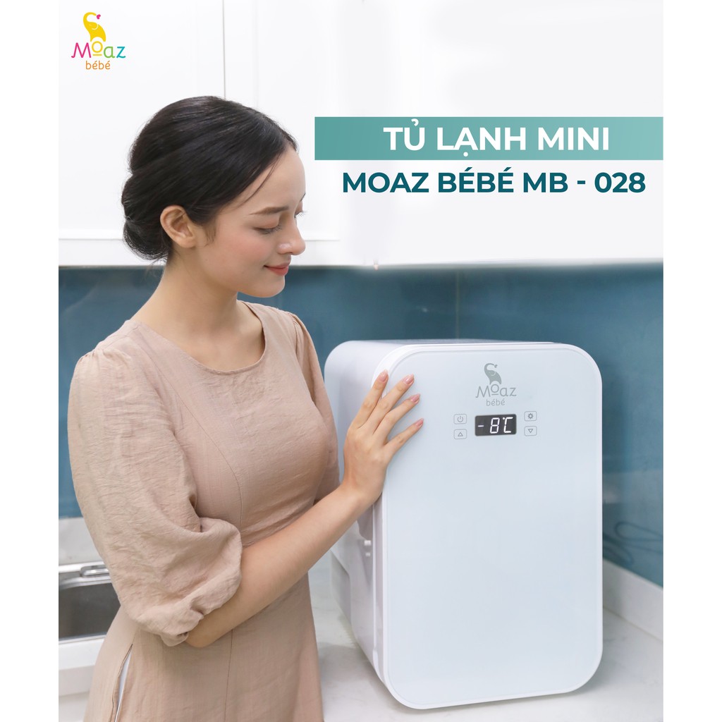 Tủ lạnh mini 25l Moaz BeBe MB028 mẫu mới nhất 2021 trữ sữa đựng mỹ phẩm gọn nhẹ dễ dàng di chuyễn