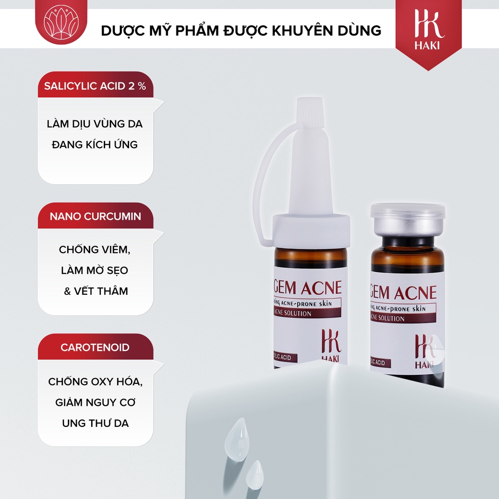 Gingem Haki  Mụn, Sáng Da