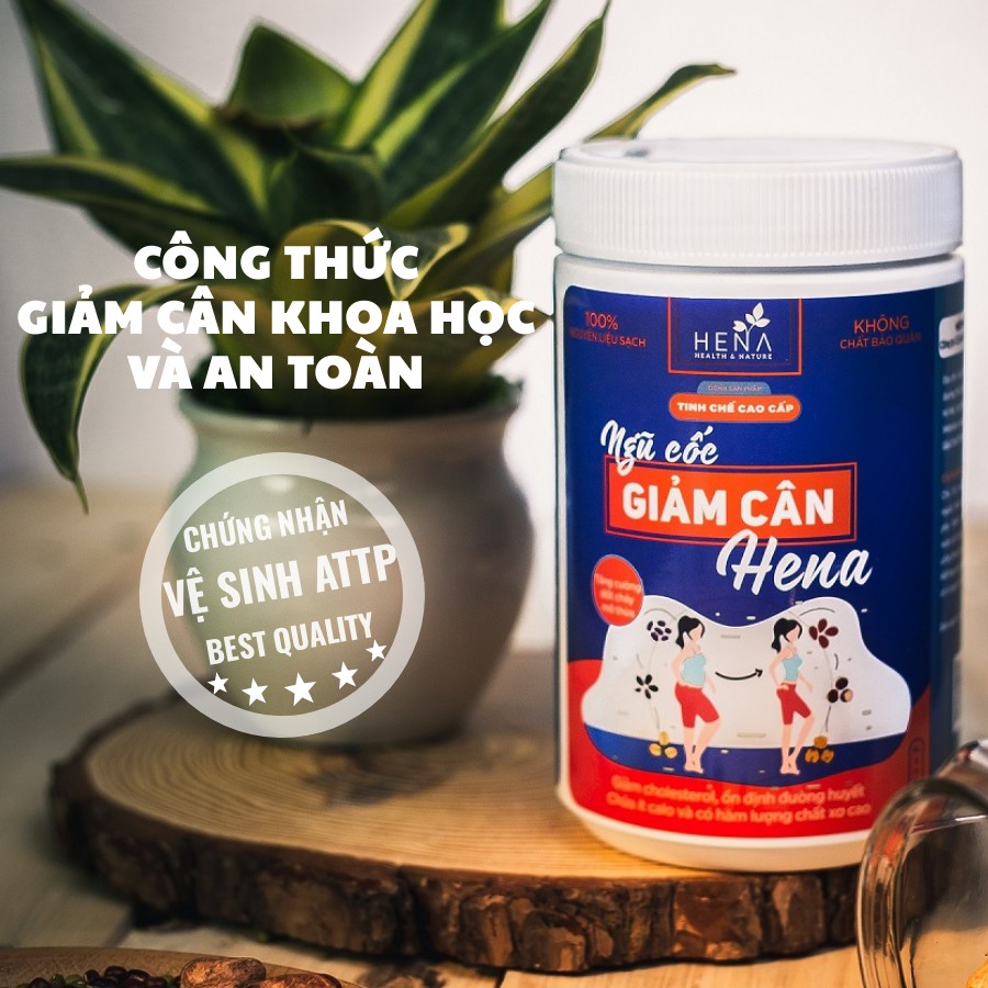 Ngũ Cốc Giảm Cân Hena 500g Không Đường, Bột Ngũ Cốc Ăn Kiêng Giảm Cân 100% Tự Nhiên Hiệu Quả và An Toàn Tuyệt Đối