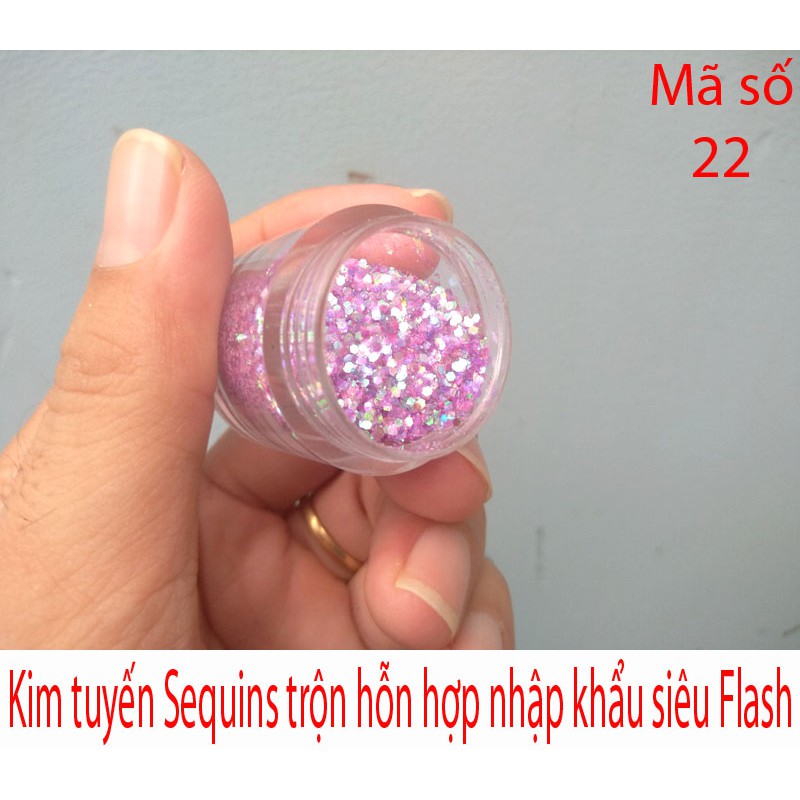 Kim tuyến Sequins siêu sáng mã số 22