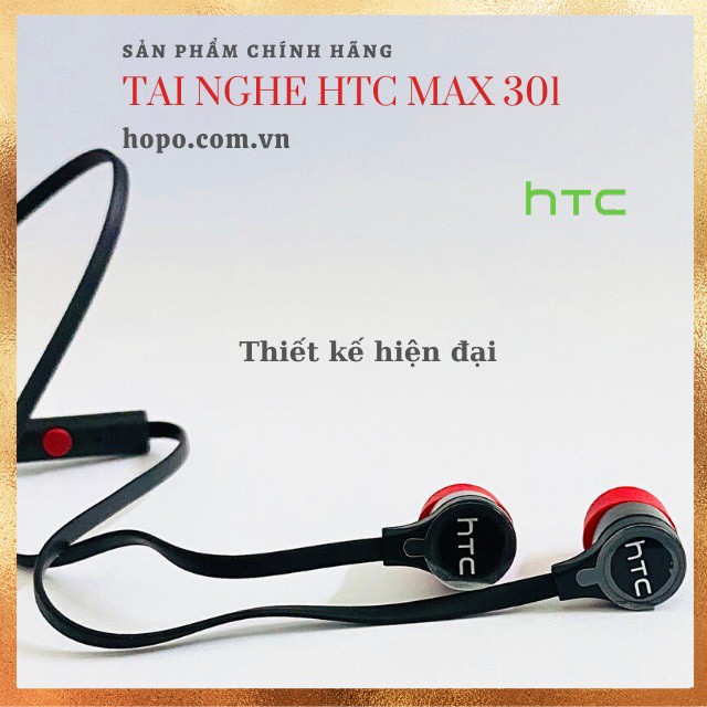 [SALE SỐC] Tai Nghe HTC Max 301 Chính Hãng Bóc Máy. Âm Thanh Cực Phê Thiết Kế Cực Sang. Màu Sắc HIện Đại