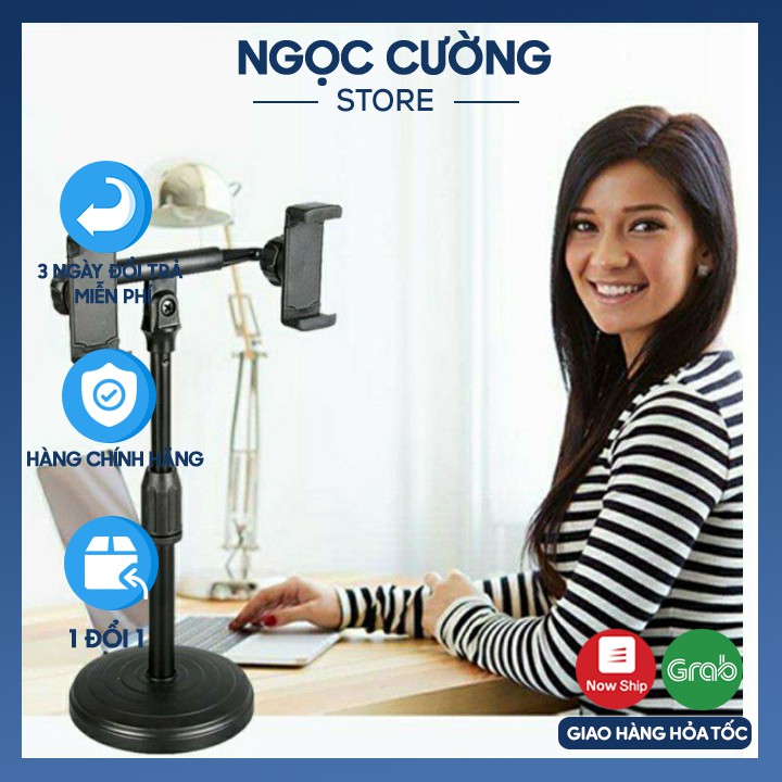 Kẹp điện thoại xem phim, chụp ảnh, quay video livestream, giá đỡ điện thoại để bàn cao cấp, tiện lợi sử dụng