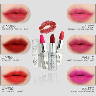 Son Lì Vacci Lipstick Matte Cao Cấp 3.5g - Chất Son Mịn Mượt, Lâu Phai & Lên Màu Chuẩn (Hàn Quốc)
