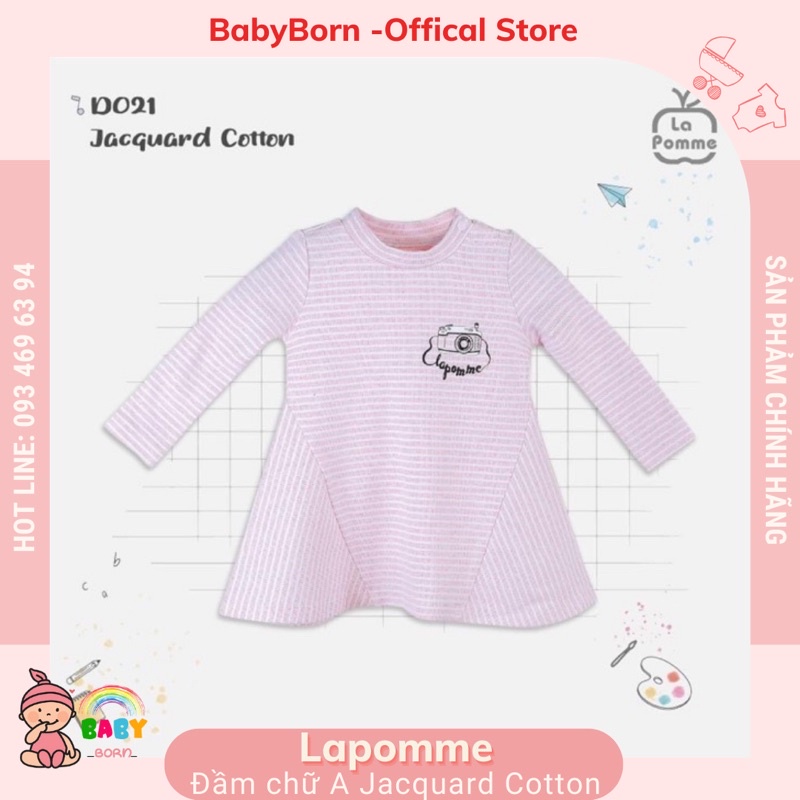 Lapomme - Đầm chữ A nhiếp ảnh gia kẻ