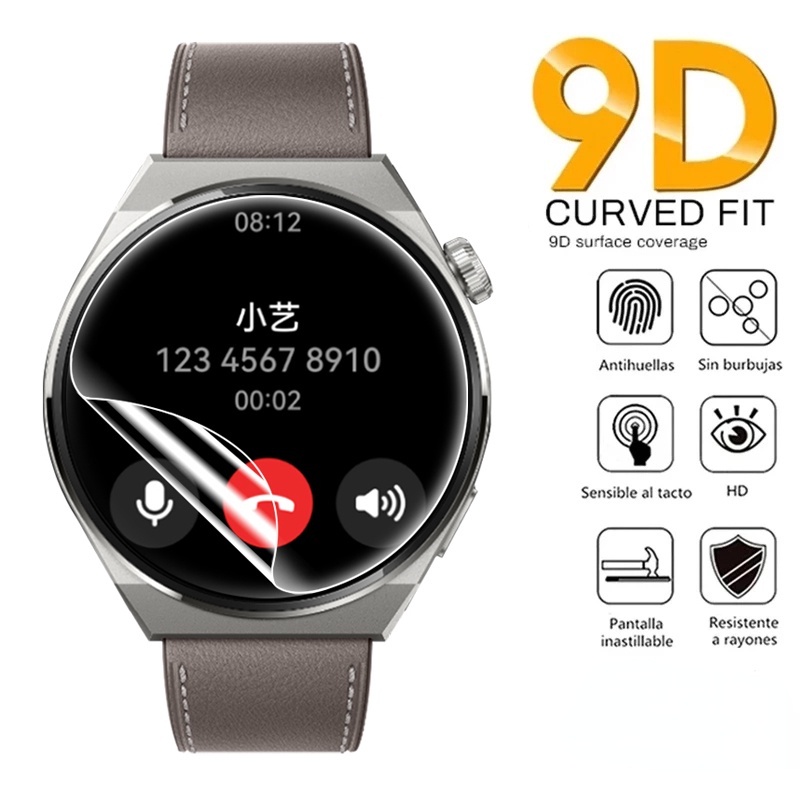 1 Miếng Dán Màn Hình TPU Trong Suốt HD 9D Chống Trầy Dành Cho Huawei Watch GT3 Pro 43mm 46mm