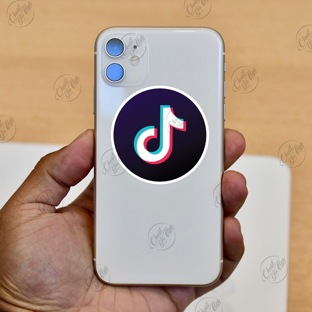 Bộ 25 sticker hình dán biểu cảm logo mạng xã hội like mặt cười facebook tiktok zalo instagram twitter ngộ nghĩnh