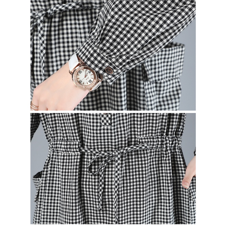 Váy - đầm sơ mi nữ dài tay thu đông 2 túi hông, váy công sở phong cách Hàn Quốc chất liệu mềm mịn cao cấp Da187