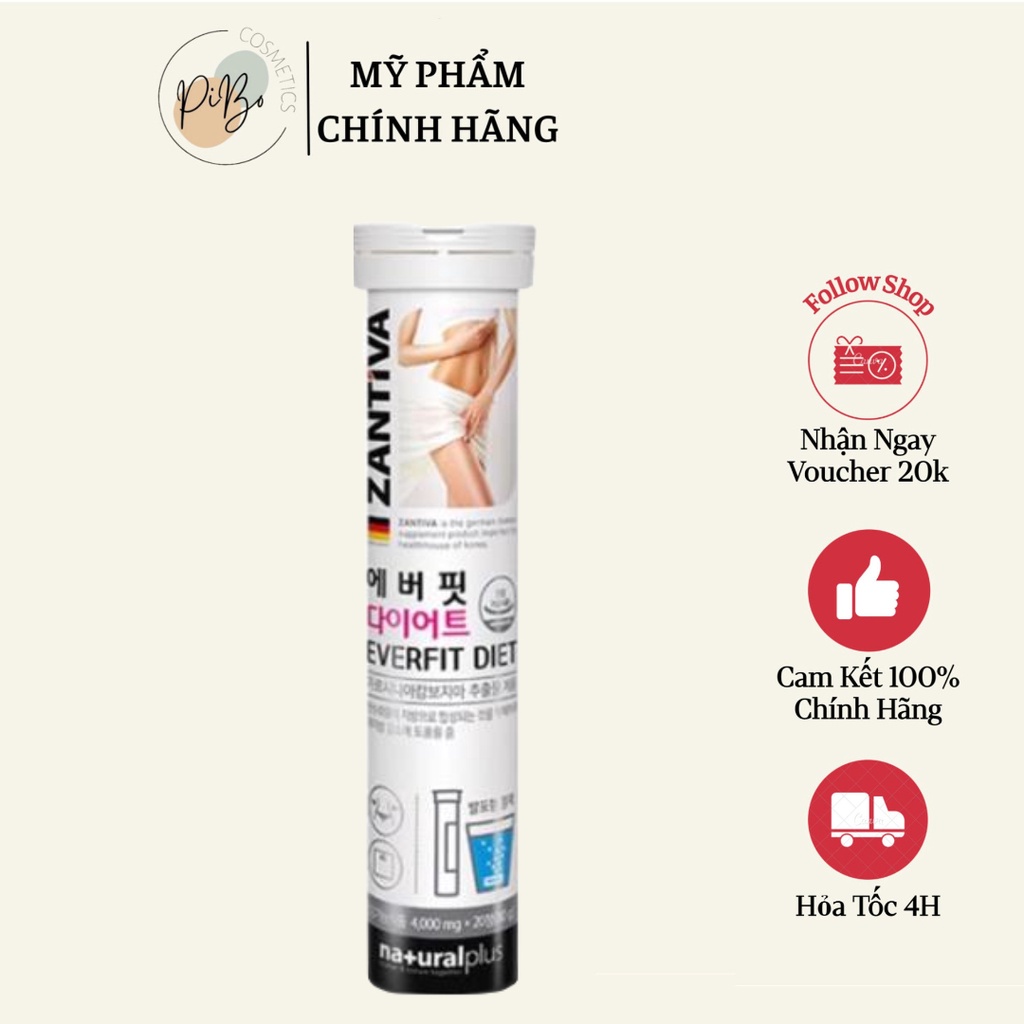 ZANTIVA NATURAL PLUS - 20 VIÊN SỦI THẢI MỠ GIẢM CÂN HÀN QUỐC