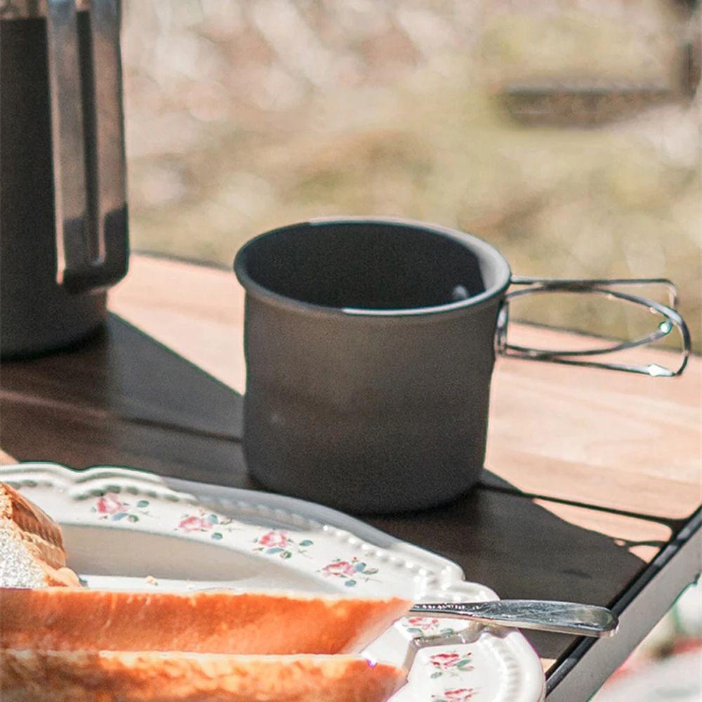 Bộ Cốc Uống Trà / Cà Phê Bằng Thép Không Gỉ Tiện Dụng Mang Theo Du Lịch / Cắm Trại