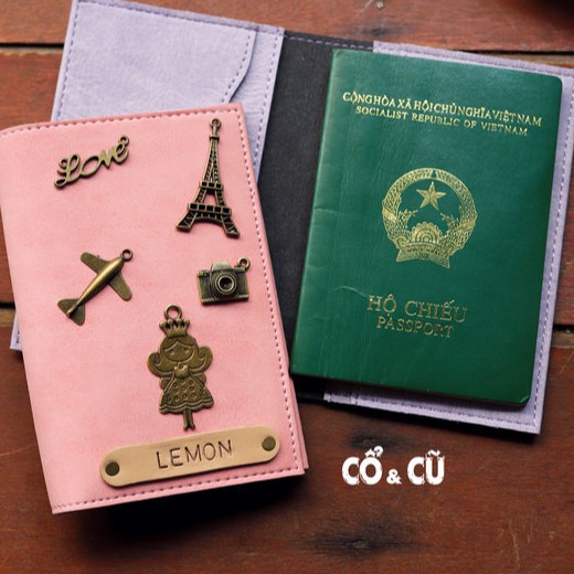 Charm Trang Trí Handmade Cho Ví Đựng Passport, Sổ Tay